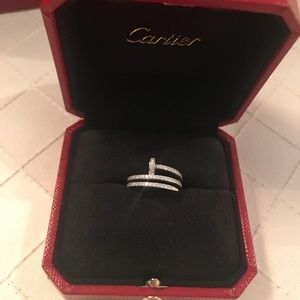 Cartier Juste Un Clou white gold diamond ring